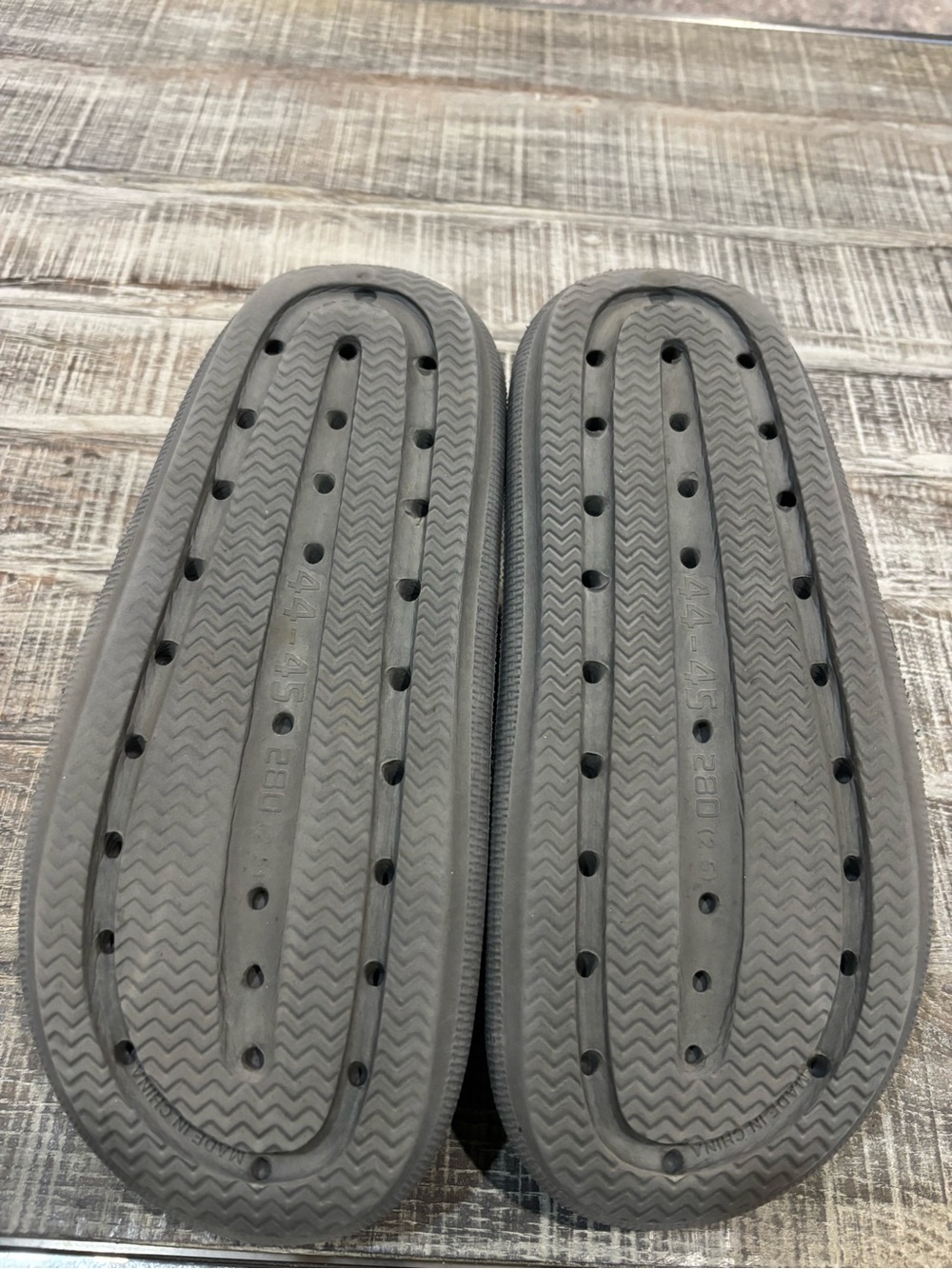 Men's Gray Dual-Strap Pillow Slide Sandals - Picture 5 of 5